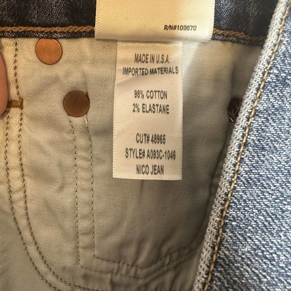 Agolde Nico Skinny High Rise Ankle Jeans Women's Size 24 - Picture 6 of 9